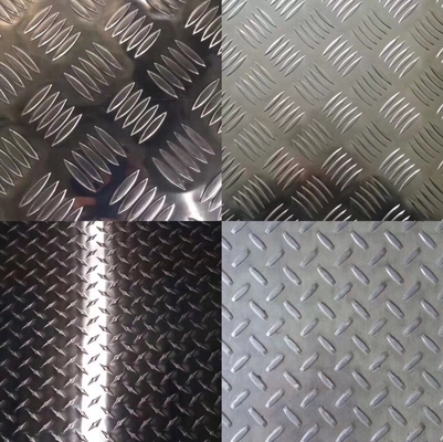 1060 3003 Checker Tear Drop  Coating Aluminium Coil Sheet Embossed Aluminum Plate